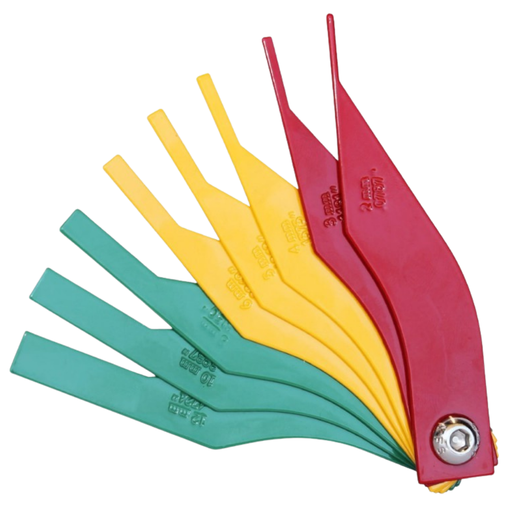 Brake Pad Wear Gauge Set – 8 Pieces