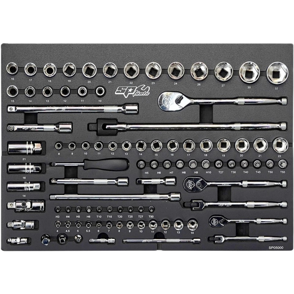 EVA Foam Tool Kit – 86 Pieces, with Sockets & Accessories