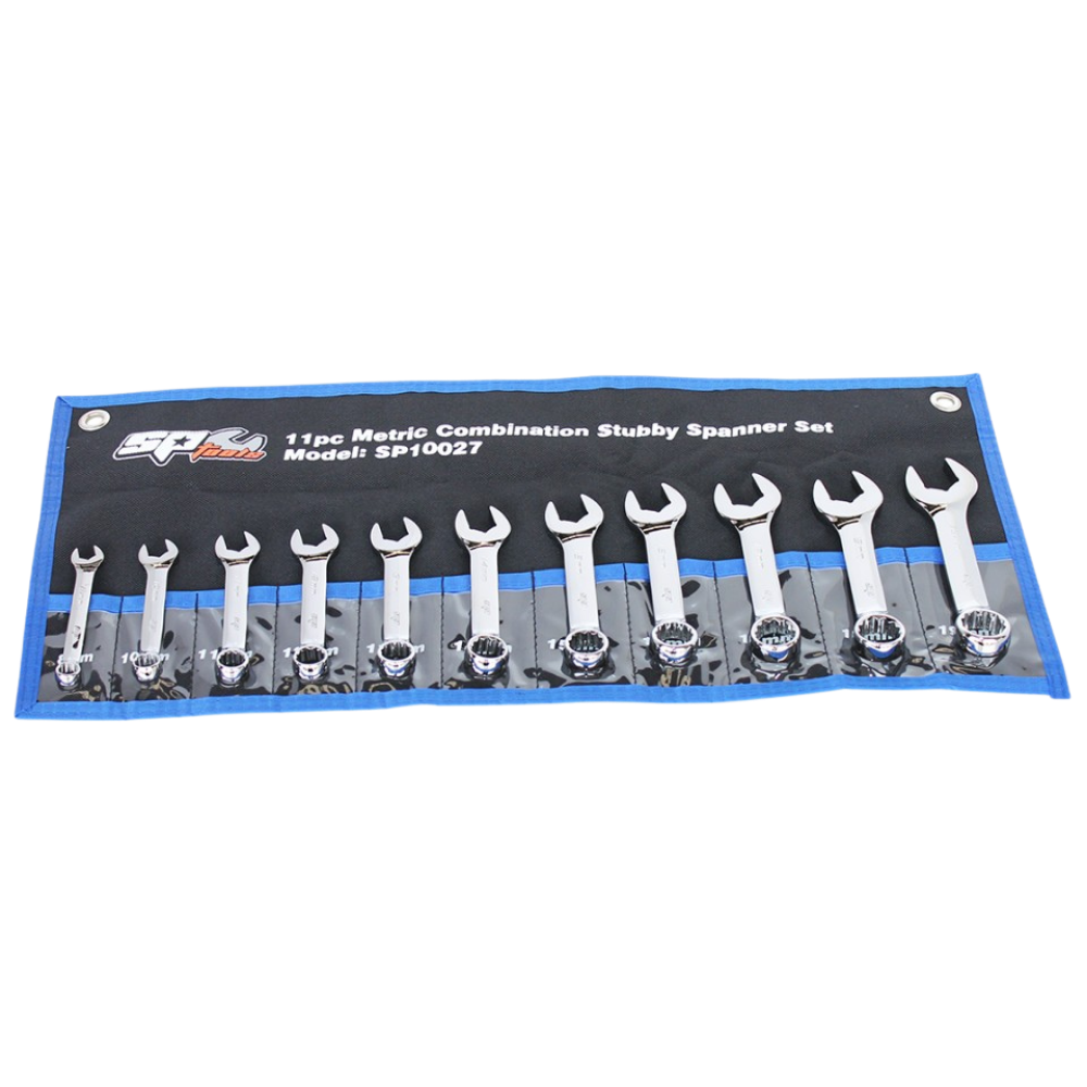 Metric Stubby Combination Spanner Set – 11 Pieces