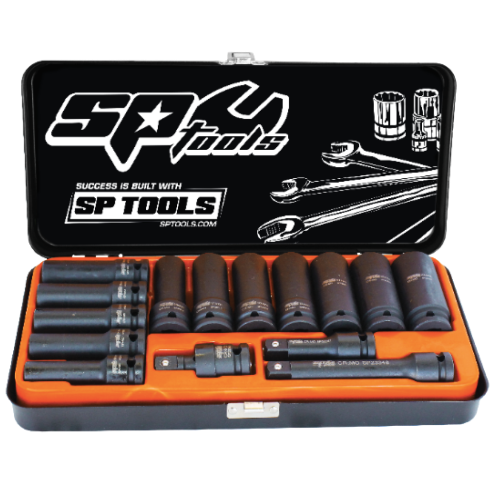 1/2" Impact Socket Set – 15 Pieces